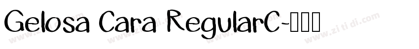Gelosa Cara RegularC字体转换